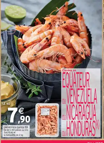 Intermarché Contact CREVETTES CUITES offre