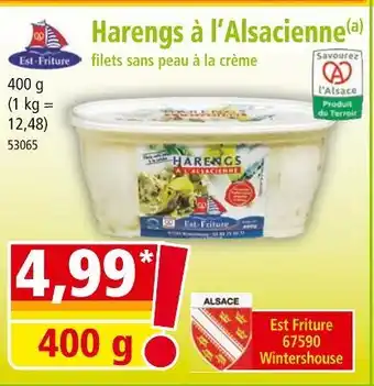 Norma Est-Friture Harengs à l’Alsacienne filets sans peau à la crème offre