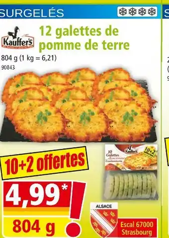 Norma KAUFFER'S 12 galettes de pomme de terre offre