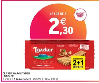 Intermarché Contact CLASSIC NAPOLITANER LOACKER offre