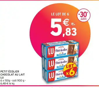 Intermarché Contact PETIT ÉCOLIER CHOCOLAT AU LAIT offre