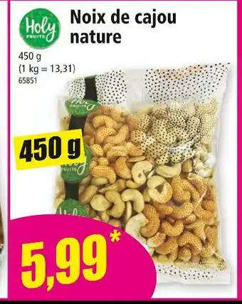 Norma Holy fruits Noix de cajou nature offre