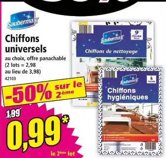 Norma Saubermax Chiffons universels offre