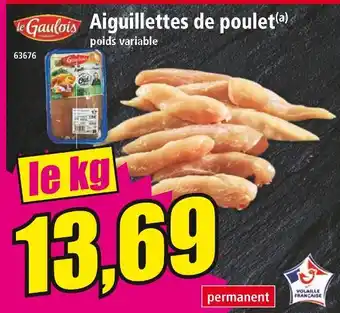 Norma Le Gaulois Aiguillettes de poulet offre