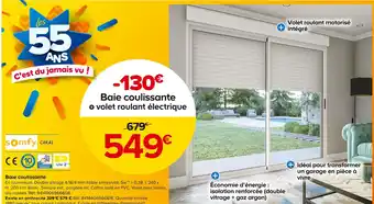 Castorama SOMFY Baie coulissante offre