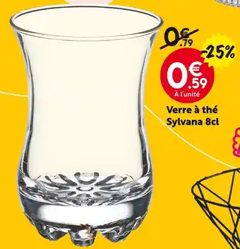 Maxi Bazar Verre à thé Sylvana 8cl offre