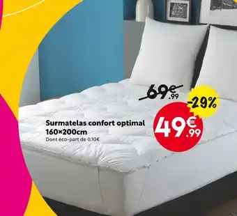 Maxi Bazar Surmatelas confort optimal 160x200cm offre