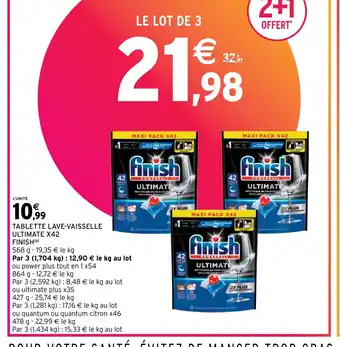 Intermarché Contact TABLETTE LAVE-VAISSELLE ULTIMATE X42 offre