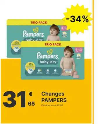 E.Leclerc Changes PAMPERS offre