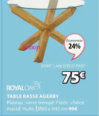 JYSK TABLE BASSE AGERBY offre