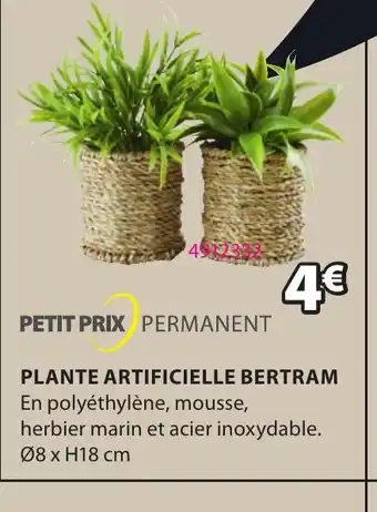 JYSK PLANTE ARTIFICIELLE BERTRAM offre