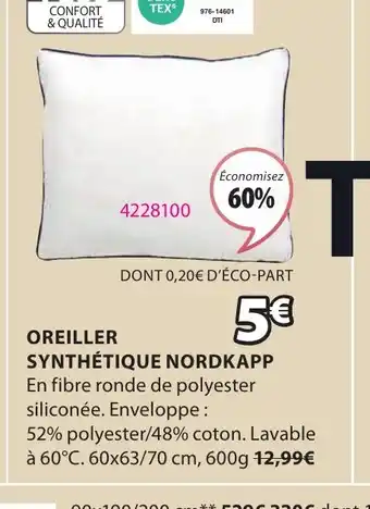 JYSK OREILLER SYNTHÉTIQUE NORDKAPP offre