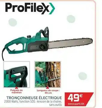 Gifi Tronçonneuse électrique Profilex offre