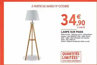 Intermarché Hyper Lampe Sur Pieds offre