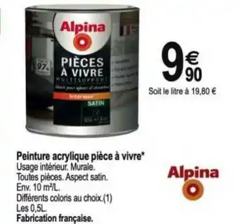 Tridôme Peinture Acrylique Pièce à Vivre offre