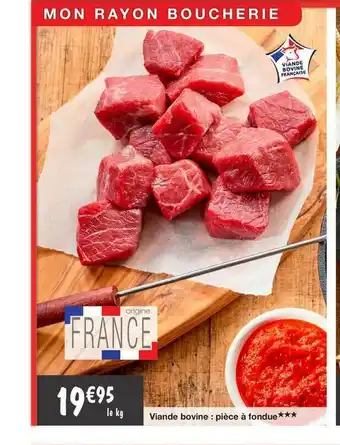 Migros Viande Bovine : Pièce à Fondue offre