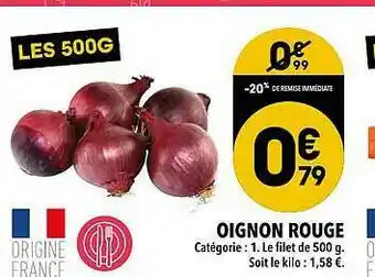 Supeco Oignon Rouge offre