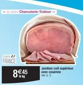 Cora Jambon cuit offre