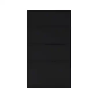 Castorama Façade de cuisine 3 tiroirs et 1 casserolier Pasilla noir mat l. 40 cm x H. 72 cm GoodHome offre