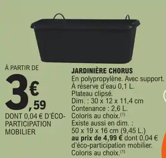 E.Leclerc JARDINIÈRE CHORUS offre