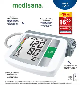Lidl Tensiomètre offre