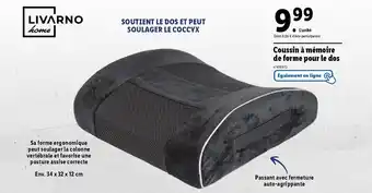 Lidl Coussin à mémoire de forme pour le dos offre