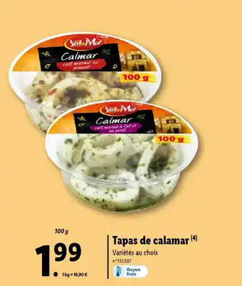 Lidl Tapas de calamar (4) offre