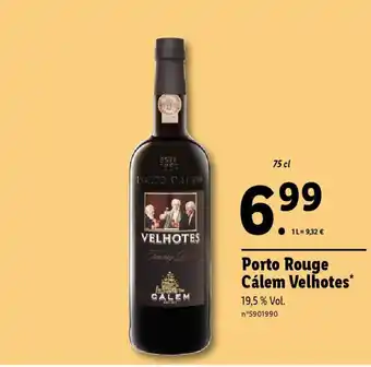 Lidl Porto Rouge Cálem Velhotes* offre