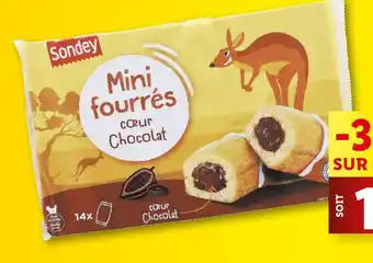 Lidl 14 Mini fourrés cœur chocolat offre