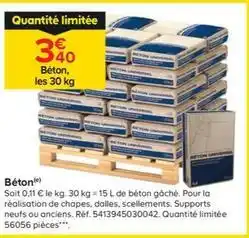 Castorama Béton offre