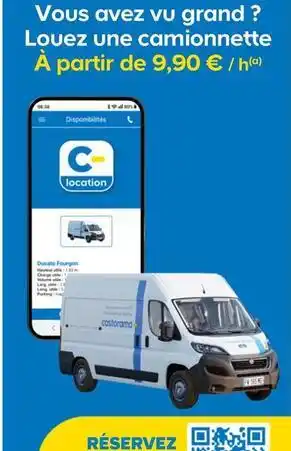 Vous avez vu grand ? louez une camionnette