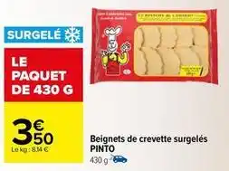 Carrefour Drive Pinto - beignets de crevette surgelés offre