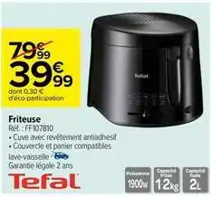 Carrefour Tefal - friteuse réf.: ff107810 offre