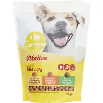 Carrefour CARREFOUR COMPANINO VITALIVE Multicroquettes pour petits chiens < 10 kg offre