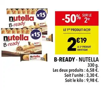 Supeco NUTELLA B-READY offre