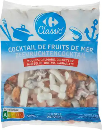 Carrefour CARREFOUR CLASSIC' Cocktail de fruits de mer surgelé offre