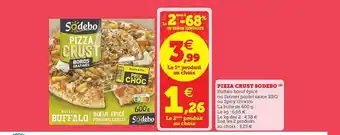 Super U Pizza Crust Sodebo 600g offre