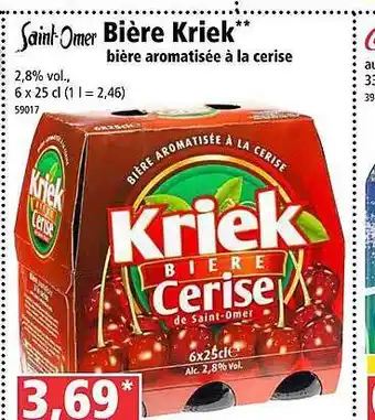 Norma Saint Omer Biere Kriek offre