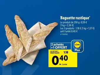 Baguette rustique