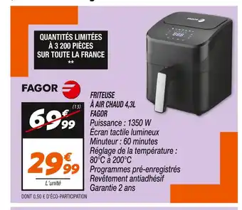 Netto FAGOR FRITEUSE À AIR CHAUD 4,3L offre