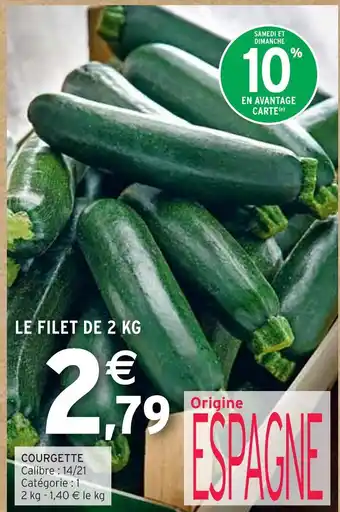 Intermarché COURGETTE offre