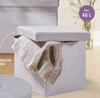 Lidl Pouf coffre offre