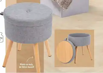 Lidl Tabouret avec rangement offre