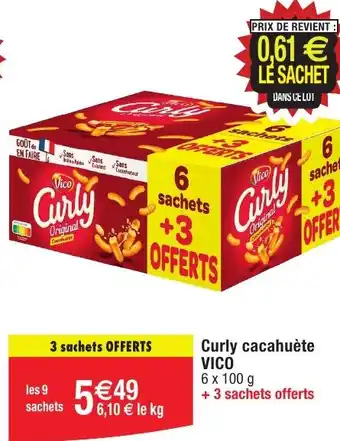 Migros Curly cacahuète VICO offre