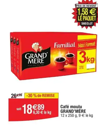 Migros Café moulu GRAND'MÈRE offre