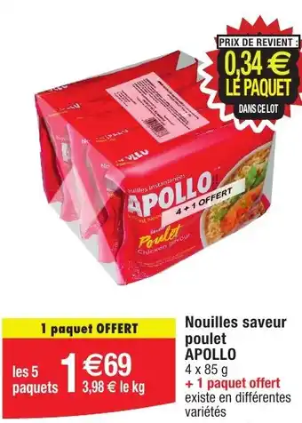 Migros Nouilles saveur poulet APOLLO offre