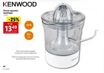 Lidl Presse-agrumes électrique offre