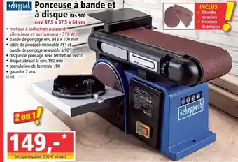 Norma Ponceuse à bande et à disque offre