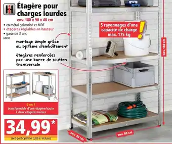 Norma Étagère pour charges lourdes offre