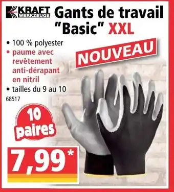 Norma Gants de travail "basic" offre